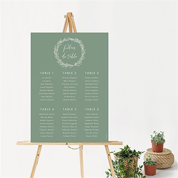 Plan de table mariage tout pour toi - Mise en situation