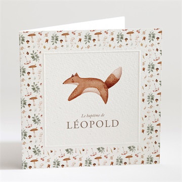 Carte pliée gaufrage