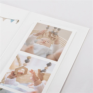 Faire-part de baptême ma montgolfière - Détail du faire-part