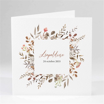 Carte pliée - carré