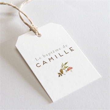 Etiquette baptême renardeau