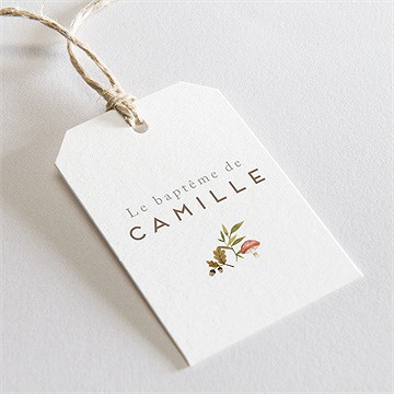 Etiquette baptême renardeau