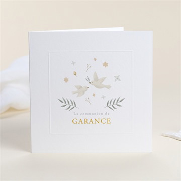 Carte pliée gaufrage