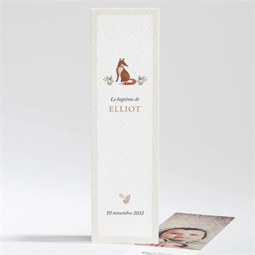 Signet baptême le renard
