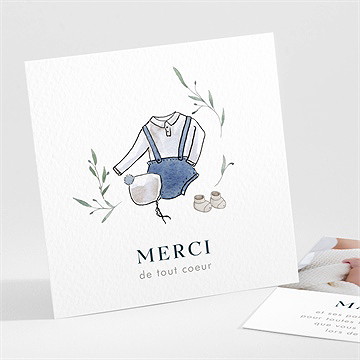 Remerciement naissance p'tit bonhomme