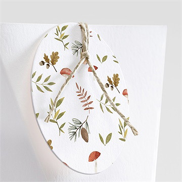 Boîte de dragées baptême renardeau étui - Détail de la boîte