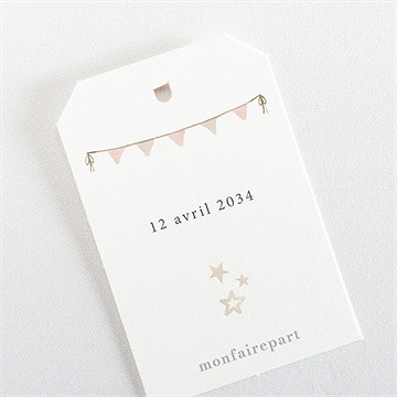 Etiquette baptême la montgolfière - Dos de l'étiquette