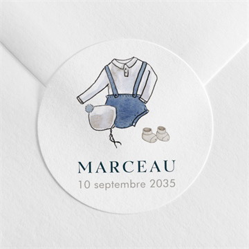 Sticker naissance p'tit bonhomme