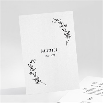 Faire-part décès gratitude