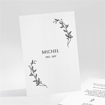 Faire-part décès gratitude