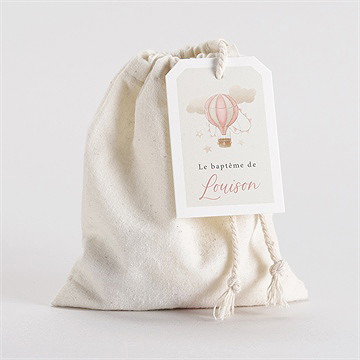 Pochon baptême la montgolfière - Mise en situation