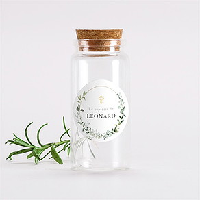 Mignonette baptême l'eucalyptus sticker