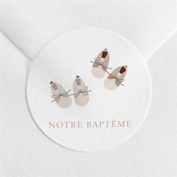 Sticker baptême jumeaux body