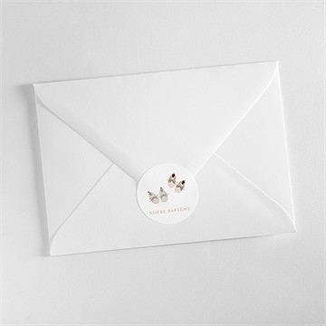 Sticker baptême jumeaux body - Mise en situation