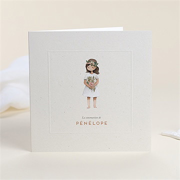 Faire-part communion petite fille