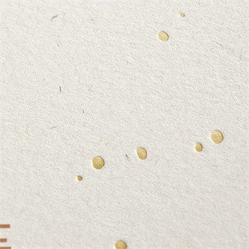 Faire-part communion petite fille dorure - Détail du faire-part