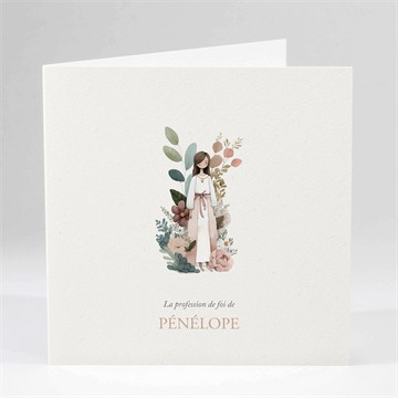 Carte pliée - carré