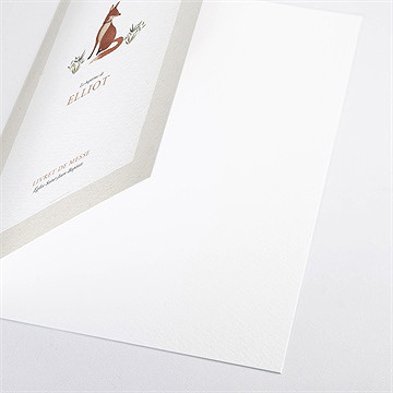 Livret de messe baptême le renard - Détail du livret