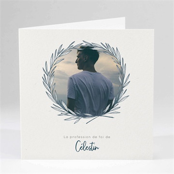 Faire-part profession de foi joie pure étui