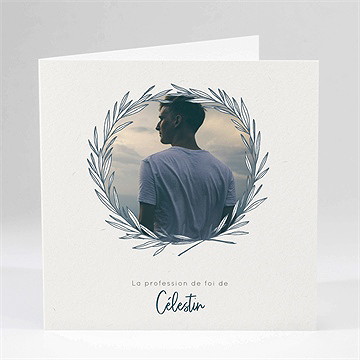 Faire-part profession de foi joie pure