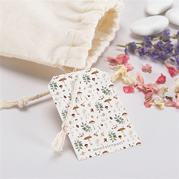 Pochon baptême renard en forêt - Mise en situation