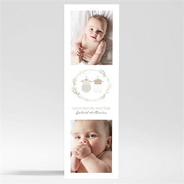 Signet baptême jumeaux body