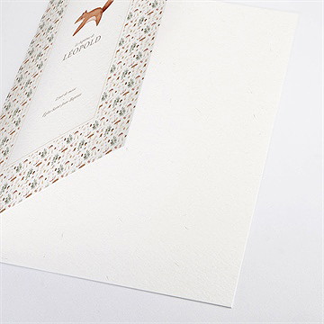 Livret de messe baptême renard en forêt - Détail du livret