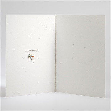 Livret de messe baptême renard en forêt - Intérieur du livret