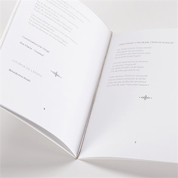 Livret de messe baptême renard en forêt - Mise en situation