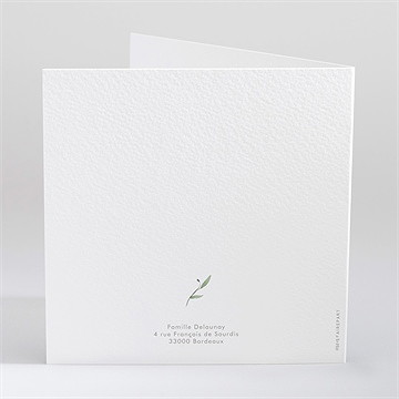 Faire-part naissance p'tite fille - Dos du faire-part