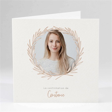 Faire-part confirmation ecarlate