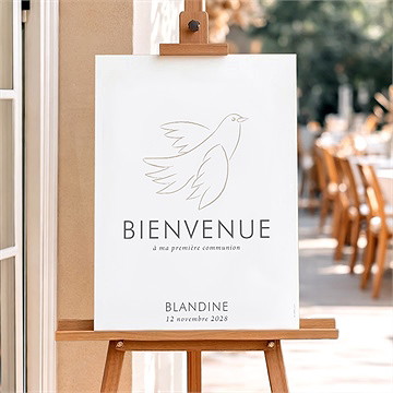 Panneau bienvenue le sacrement