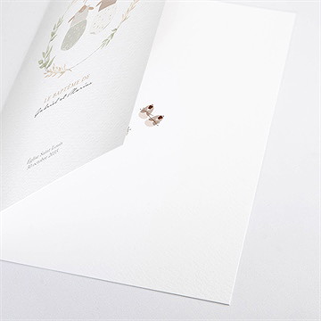 Livret de messe baptême jumeaux body - Détail du livret