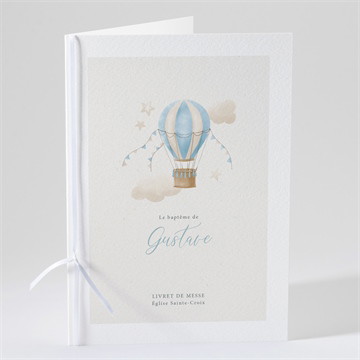 Livret de messe baptême ma montgolfière