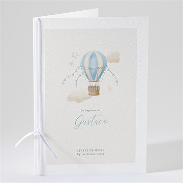 Livret de messe baptême ma montgolfière