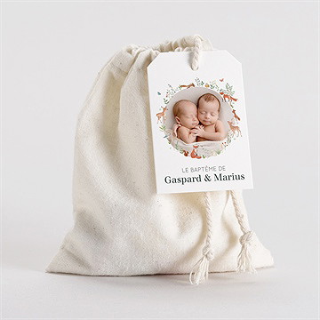 Pochon baptême forêt