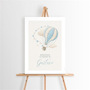 Panneau bienvenue ma montgolfière