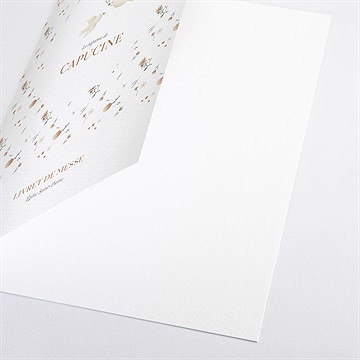 Livret de messe baptême douces colombes - Détail du livret