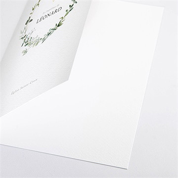 Livret de messe baptême l'eucalyptus - Détail du livret