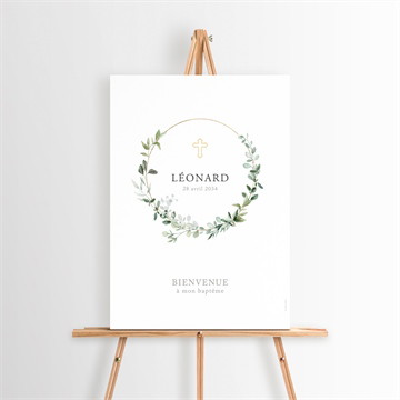 Panneau bienvenue l'eucalyptus étiquette