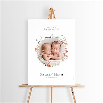 Panneau bienvenue forêt - Mise en situation