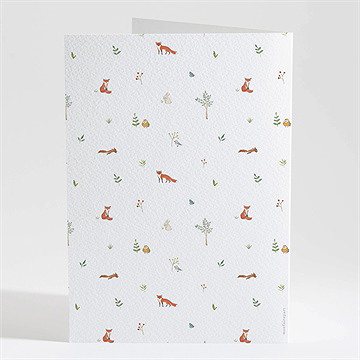 Livret de messe baptême forêt - Dos du livret