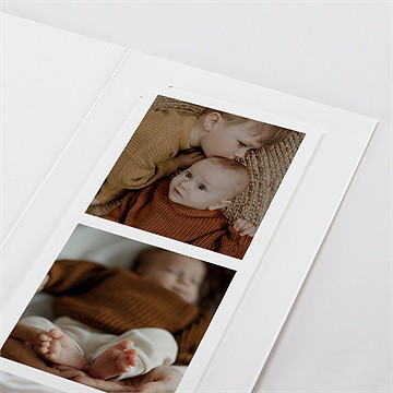 Faire-part naissance dinosaures photomaton - Détail du faire-part