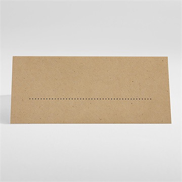 Marque-place mariage passeport vintage - Dos du marque-place