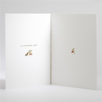 Livret de messe baptême renardeau - Intérieur du livret