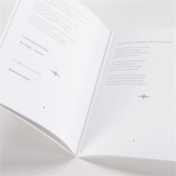 Livret de messe baptême renardeau - Mise en situation