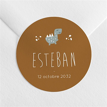 Sticker naissance dinosaures