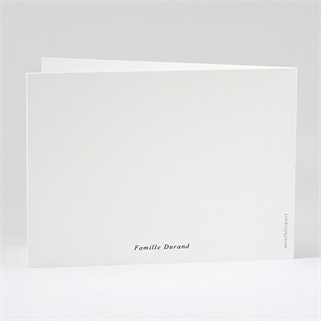 Remerciement décès tant de souvenirs plié - Dos du remerciement