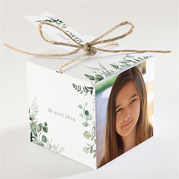 Boîte de dragées profession de foi solennel - Dos de la boîte