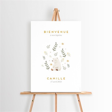 Panneau bienvenue nounours